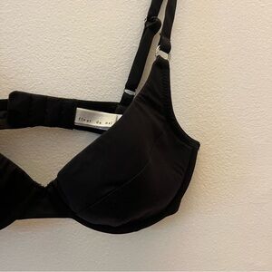Fleur Du Mal Black Demi Bra